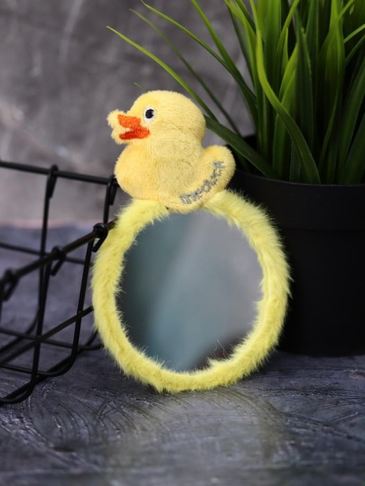 Плюшевое зеркало GIRLY &quot;Yellow duck&quot;, yellow (8*12,5 см) 