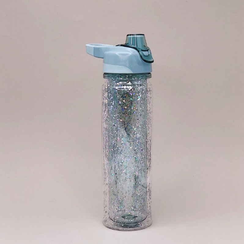 Спортивная бутылка "Sequins", green (520ml)