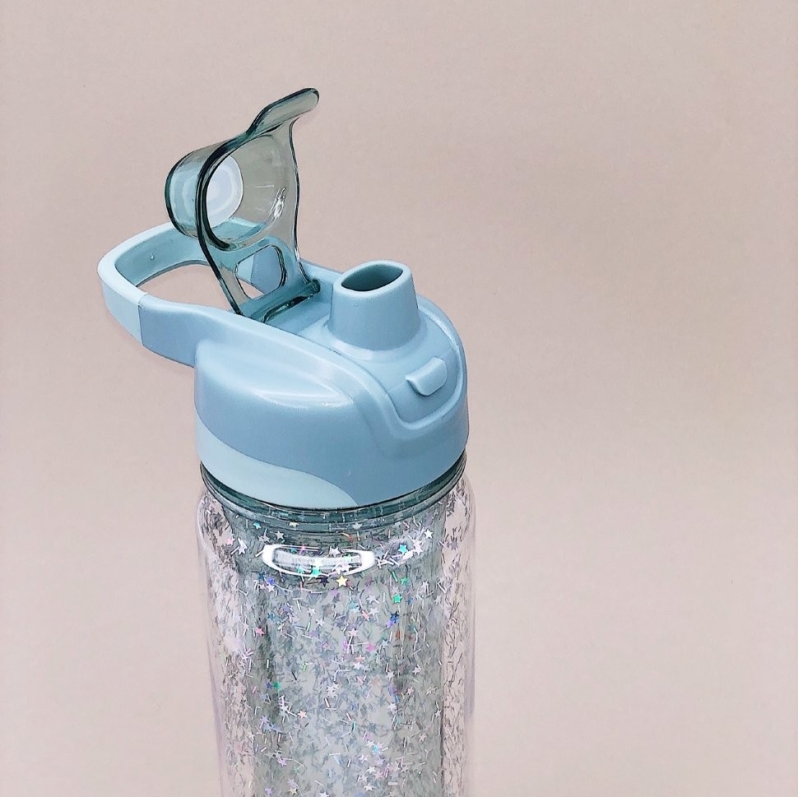 Спортивная бутылка "Sequins", green (520ml)