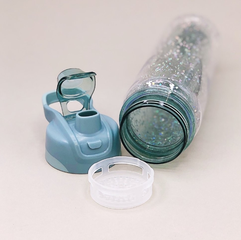 Спортивная бутылка "Sequins", green (520ml)