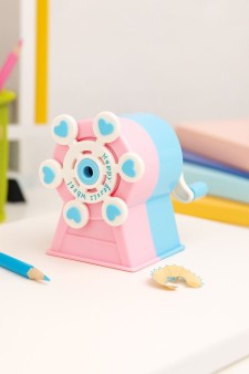 Точилка для карандашей механическая "Love in a circle", blue