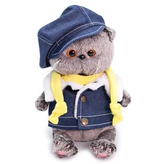 Мягкая игрушка &quot;Басик BABY в джинсовом жилете&quot; (20 см) 