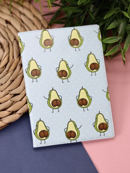 ОБЛОЖКА ДЛЯ ПАСПОРТА Avocado and popka, плотность 600 мкм 