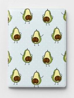 ОБЛОЖКА ДЛЯ ПАСПОРТА Avocado and popka, плотность 600 мкм
