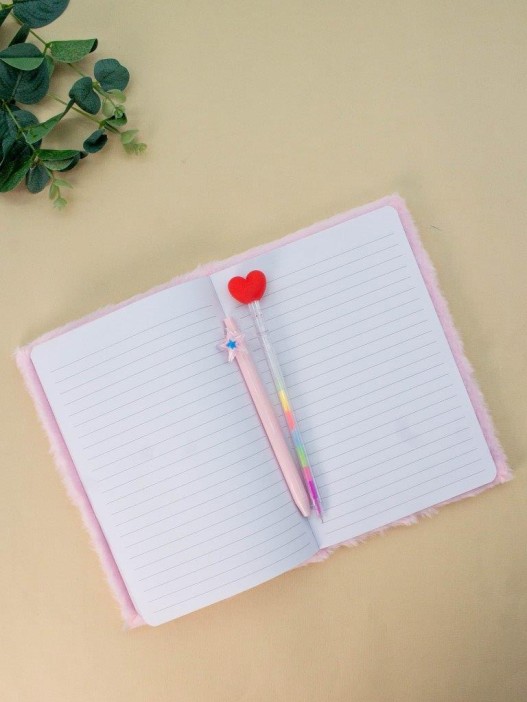 Блокнот плюшевый «Flamingo», pink, 21,5х15 см, плотность 70 гр. 