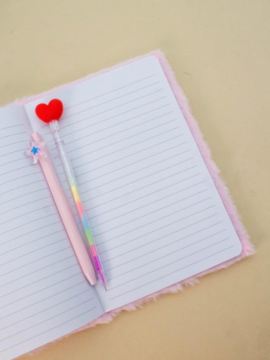 Блокнот плюшевый «Flamingo», pink, 21,5х15 см, плотность 70 гр. 