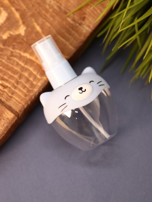 Дорожная бутылочка &quot;Pretty cat&quot;, blue (70 ml) 