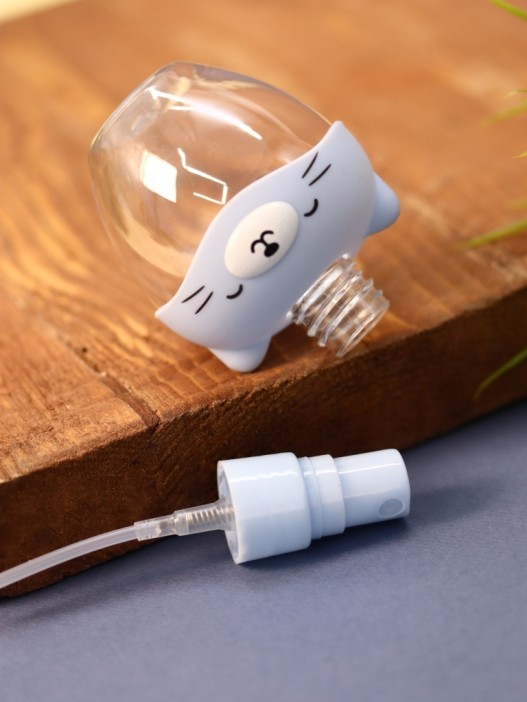 Дорожная бутылочка &quot;Pretty cat&quot;, blue (70 ml) 