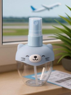 Дорожная бутылочка &quot;Pretty cat&quot;, blue (70 ml)