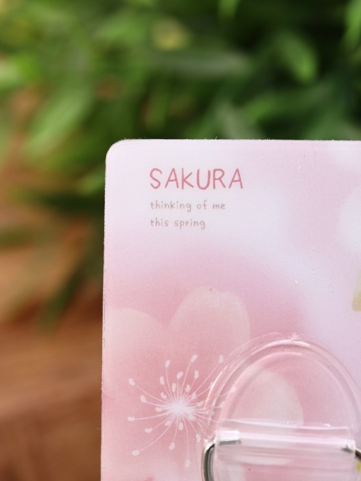 Крючок на липучке «Square sakura» 2шт, mix 