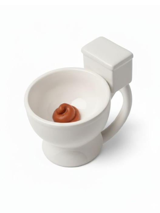 Кружка керамическая iLikeGift «Toilet», white (14*10,5*11,5см),140мл 