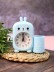 Часы-будильник с подставкой для канцелярии «Cute bunny», blue