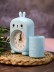 Часы-будильник с подставкой для канцелярии «Cute bunny», blue