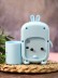 Часы-будильник с подставкой для канцелярии «Cute bunny», blue