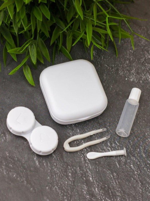 Контейнер для линз «Classic square», white 