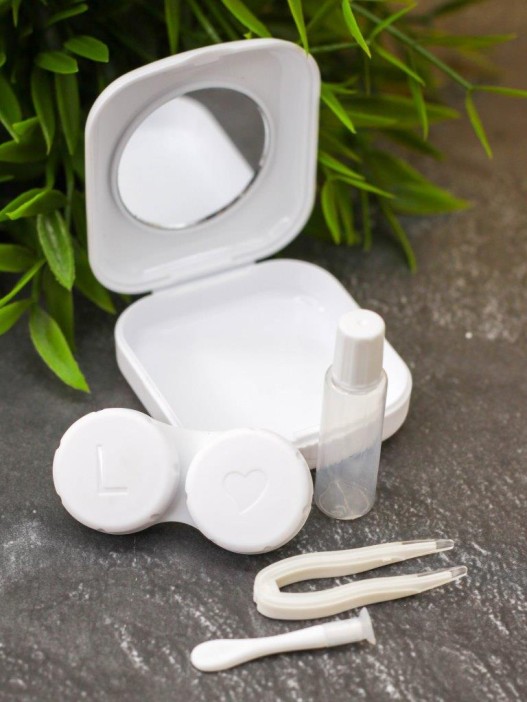 Контейнер для линз «Classic square», white 