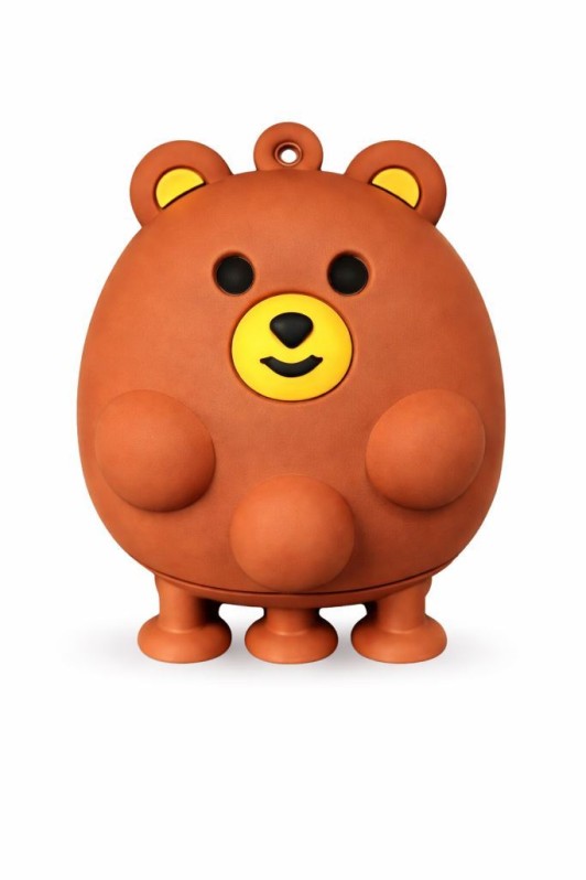 Брелок-антистресс на присосках "Bear", brown (5см) 