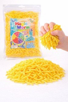 Мялка-антисресс "Magic worm", жёлтый (40 г)