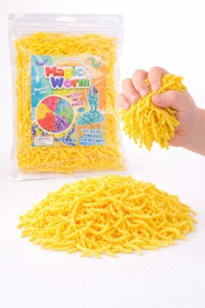 Мялка-антисресс "Magic worm", жёлтый (40 г)