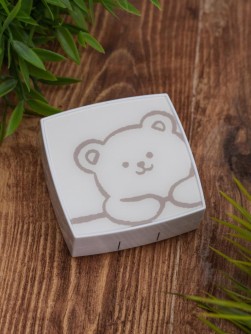 Контейнер для линз "Cute bear", white