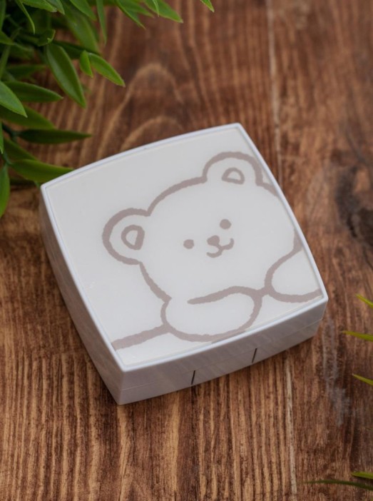 Контейнер для линз «Cute bear», white 
