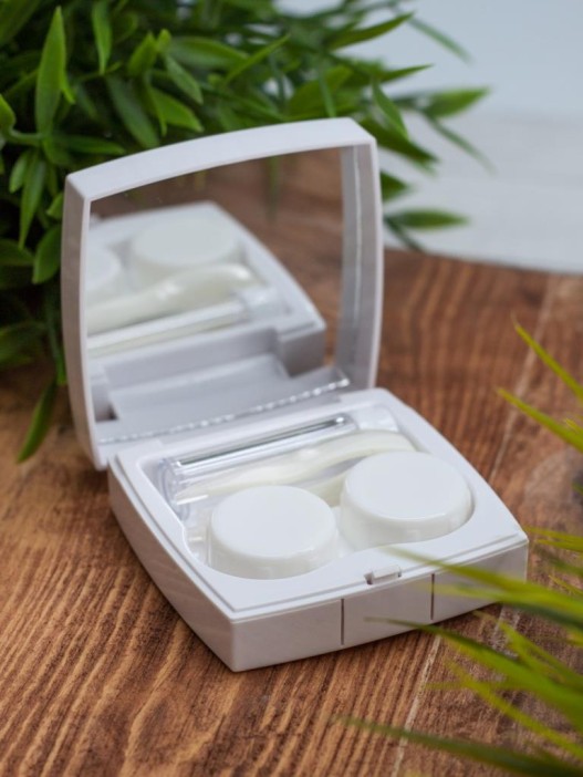 Контейнер для линз «Cute bear», white 