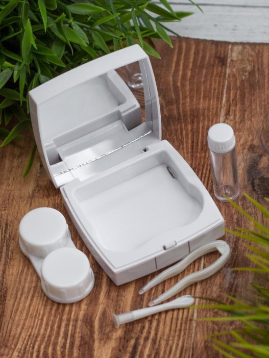 Контейнер для линз «Cute bear», white 