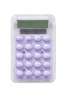 Калькулятор "Transparent body", фиолетовый