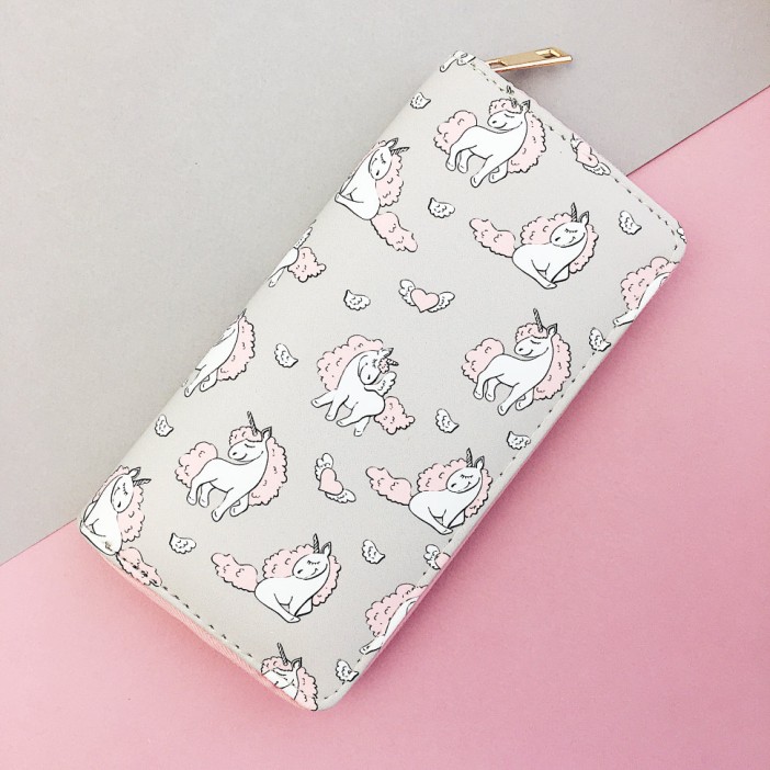 Кошелёк &quot;Unicorn Heart&quot; grey 