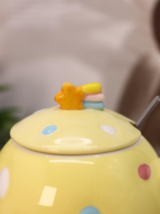 Кружка «Cat fireworks», yellow (430 ml) 