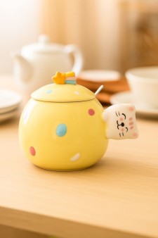 Кружка «Cat fireworks», yellow (430 ml)