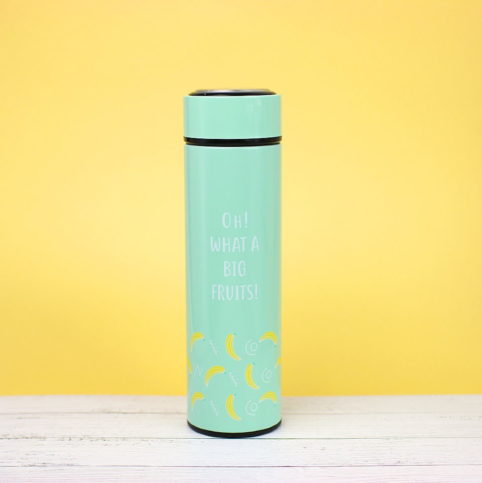 M-2758W Термос "What a big fruits", green (400ml)