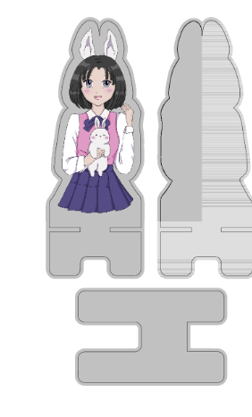 Подставка под телефон/планшет «Love bunny girl» 