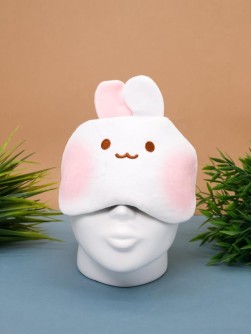 Маска для сна гелевая "Animal hare", white