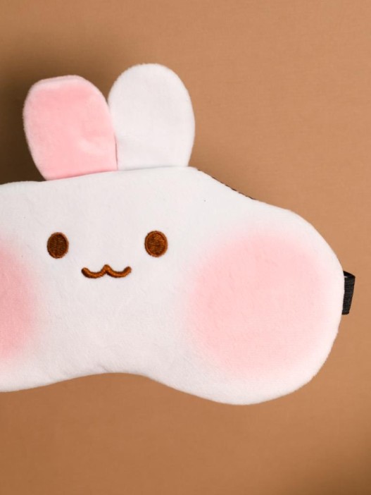 Маска для сна гелевая "Animal hare", white 