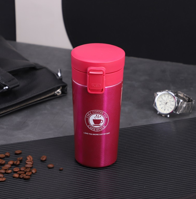 Термокружка «Love you more day by day», red (500 мл) 