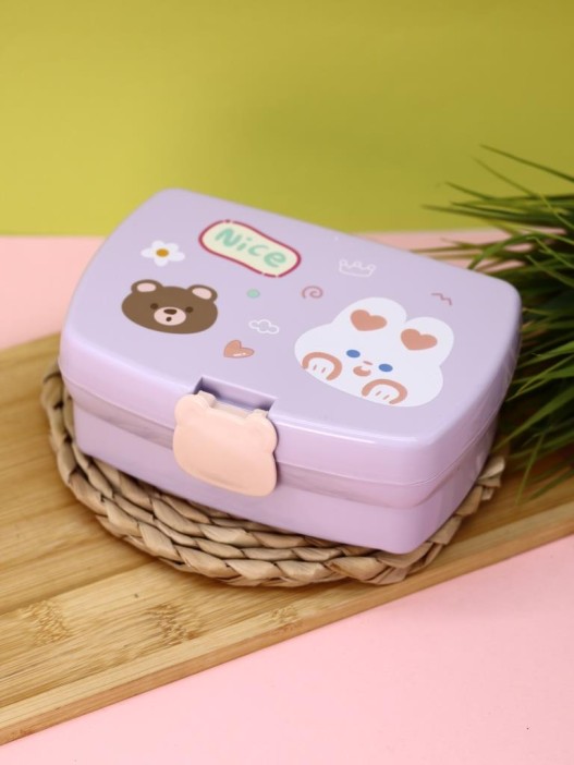Ланчбокс &quot;Bear-bunny&quot;, purple, 700 мл 