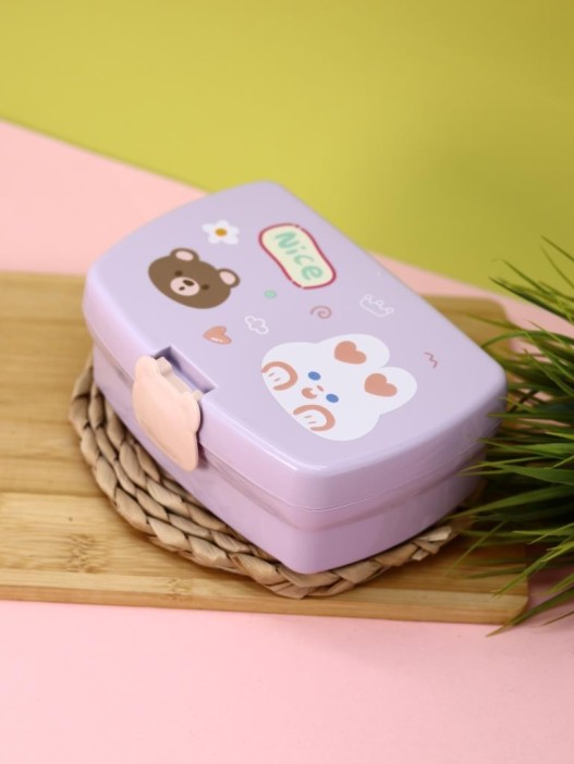 Ланчбокс &quot;Bear-bunny&quot;, purple, 700 мл 