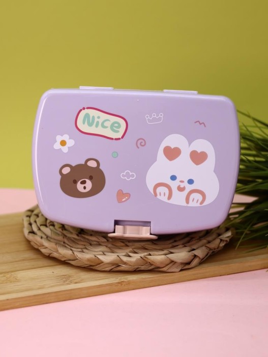 Ланчбокс &quot;Bear-bunny&quot;, purple, 700 мл 