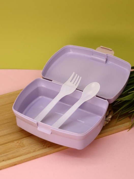 Ланчбокс &quot;Bear-bunny&quot;, purple, 700 мл 