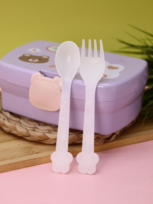 Ланчбокс &quot;Bear-bunny&quot;, purple, 700 мл 