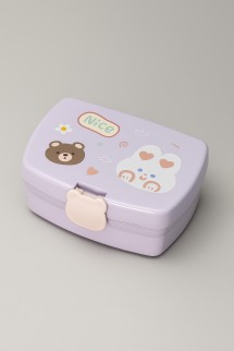 Ланчбокс &quot;Bear-bunny&quot;, purple, 700 мл