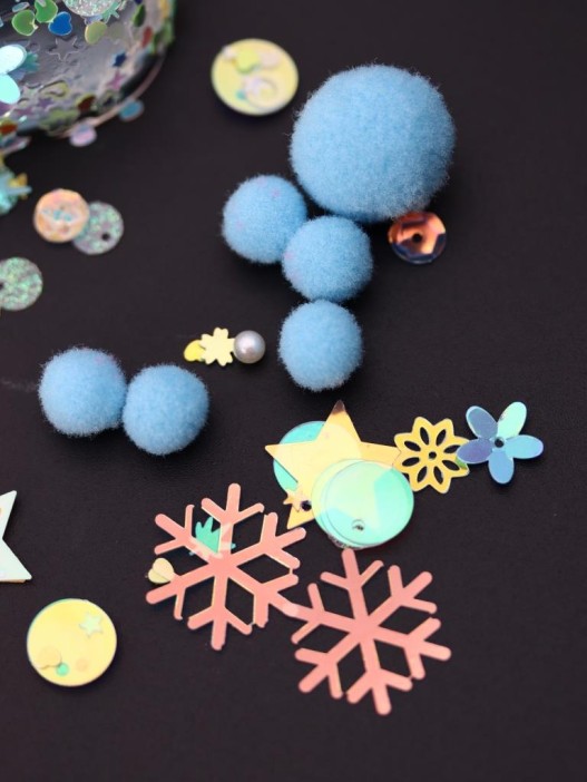 Мялка - антистресс «Таба ЛАПКА со звёздочками», голубая, 6 x 7,3 см 