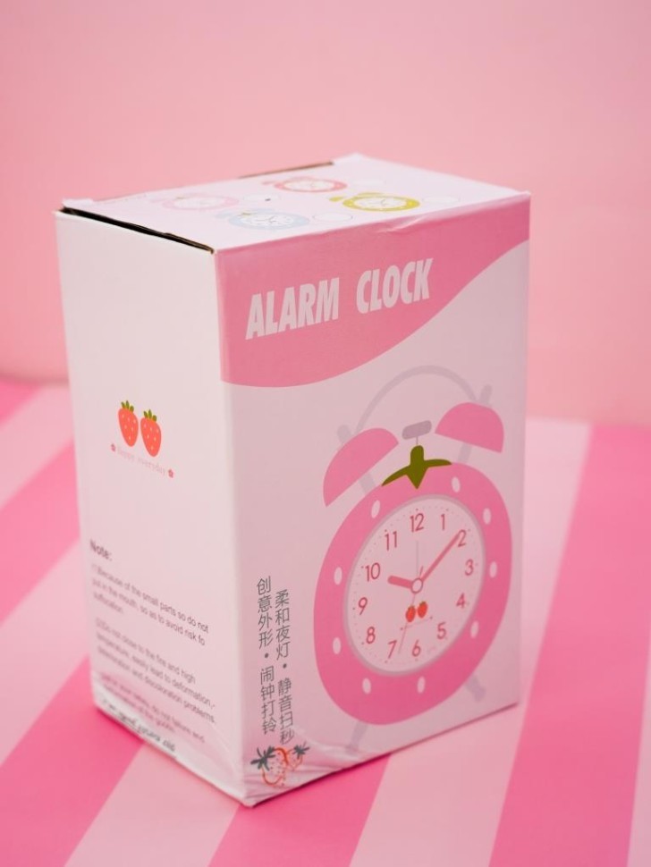 Часы-будильник «Strawberry», pink
