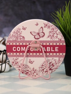 Зеркало настольное &quot;Comfortable&quot;, красное (15,5*16 см)