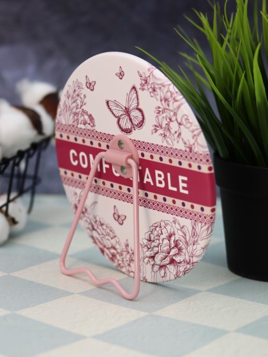 Зеркало настольное &quot;Comfortable&quot;, красное (15,5*16 см) 