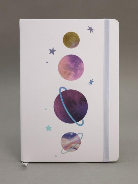 Блокнот (А5) &quot;Universe planets&quot;, white (14.5*21) 