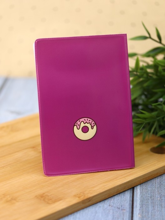 Обложка для паспорта «Capybara donut», плотность 280 мкм 