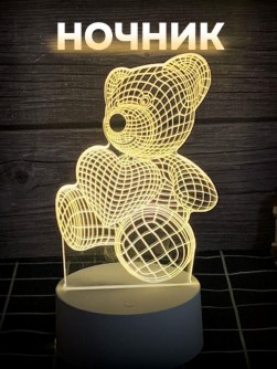 Ночник iLikeGift "Love Bear" LED, USB (9х19 см)