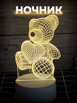 Ночник iLikeGift "Love Bear" LED, USB (9х19 см)
